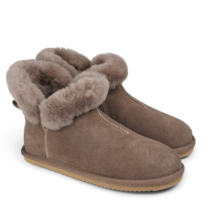 Lovelies shearling slippers are the essence of comfortability.