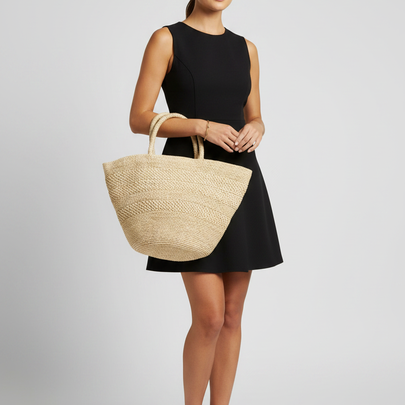 Anakao Medium - Crochet raffia bag