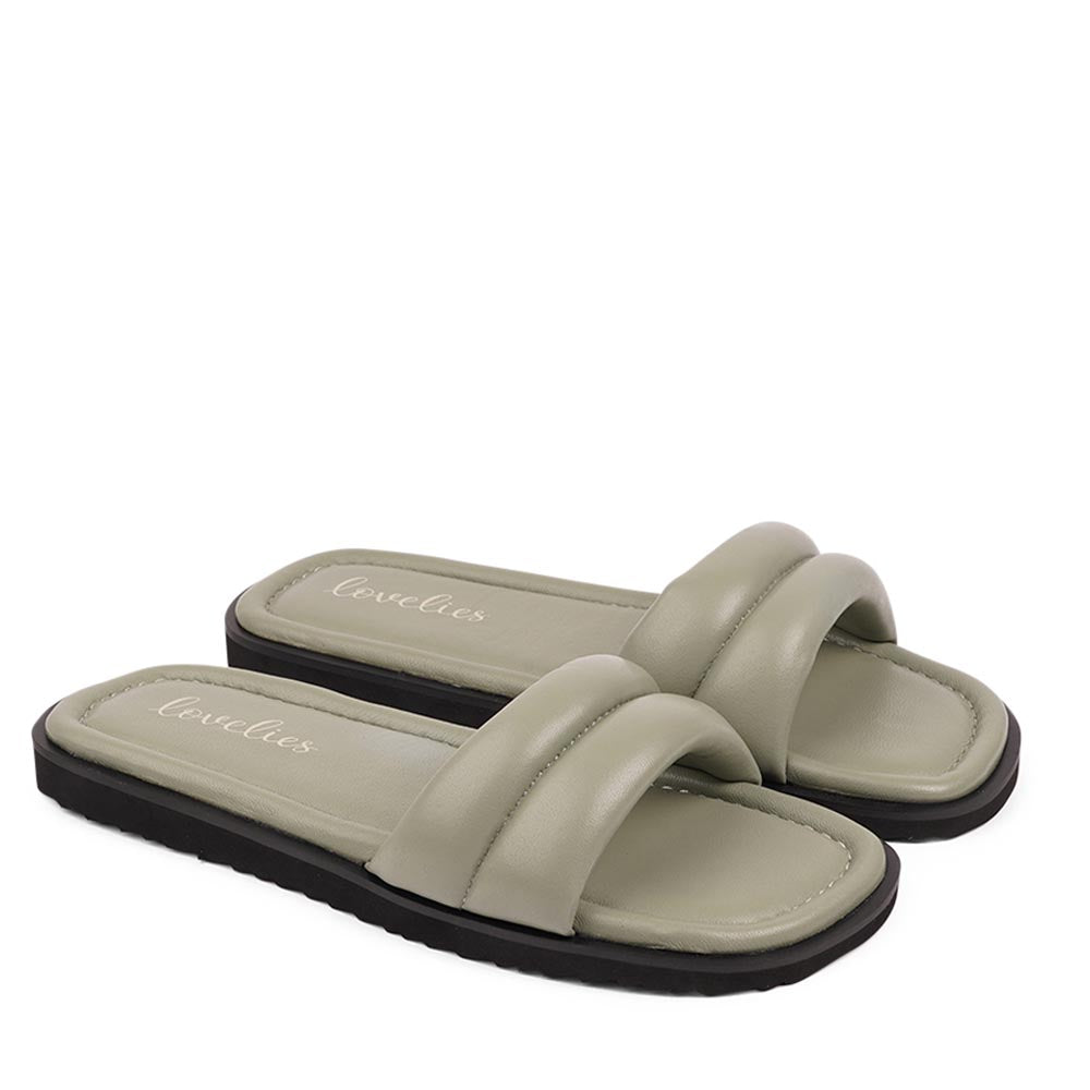 Lovelies Studio - Denmark - Introducing our luxurious soft nappa leather sandals, designed with your comfort and style in mind. Style Bissi in Seagreen