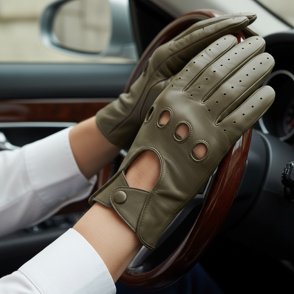 Borello – Sleek Leather Driving Gloves