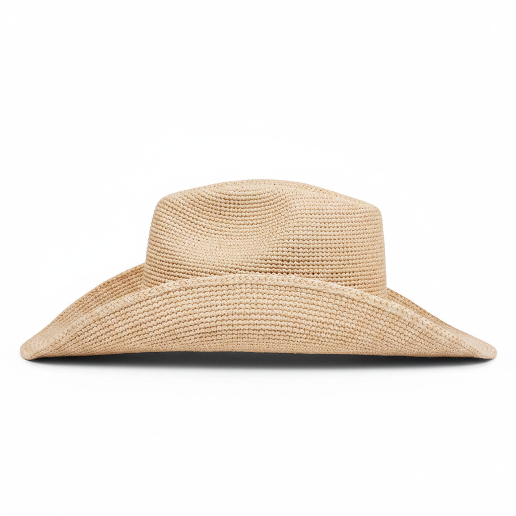 Carli - Raffia cowboy hat