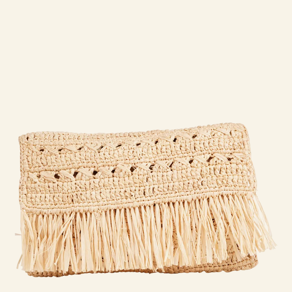 Catullo - Crochet raffia clutch