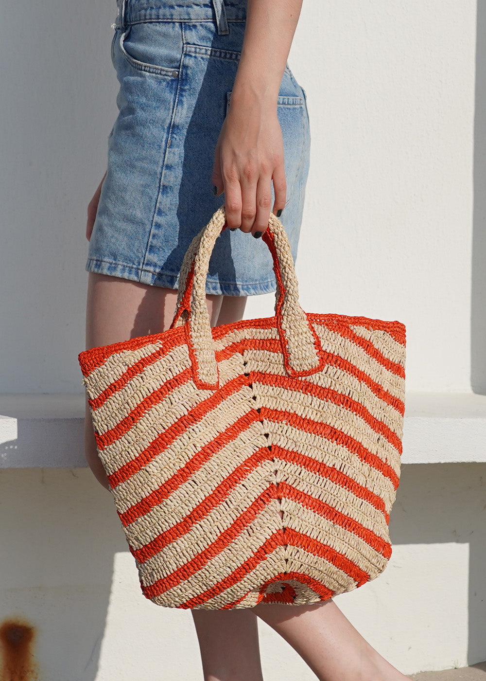 Cavone - Crochet raffia bag