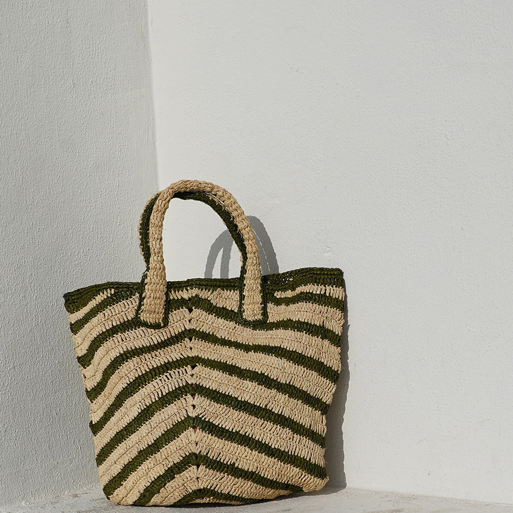 Cavone - Crochet raffia bag