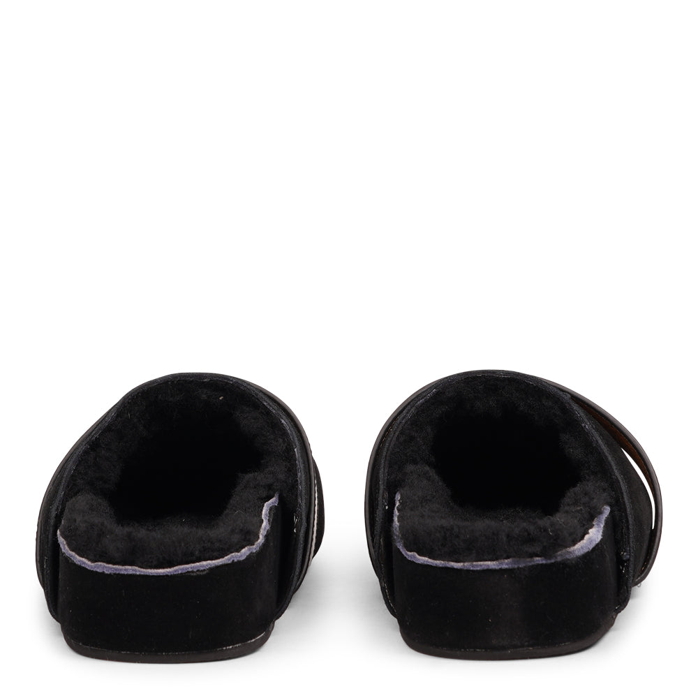 Lovelies Studio - Denmark - Suede mules with curly shearling lining. Lovelies shearling mules will bring softness and warmth to your feet. The combination of soft curly shearling and the durable cork and rubber sole <meta charset="utf-8"><span data-mce-fragment="1">guarantees the utmost comfort to the wearer.