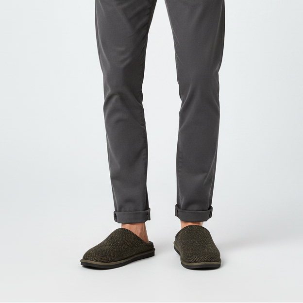 Darwin Wool - Open Wool Slippers with Shearling Lining