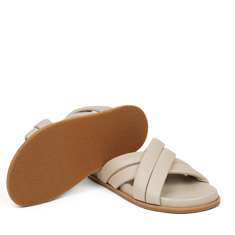 Lovelies Studio - Danish Brand - These exquisite sandals feature four puffy leather straps that provide the perfect fit, ensuring that your feet feel supported and secure with every step.