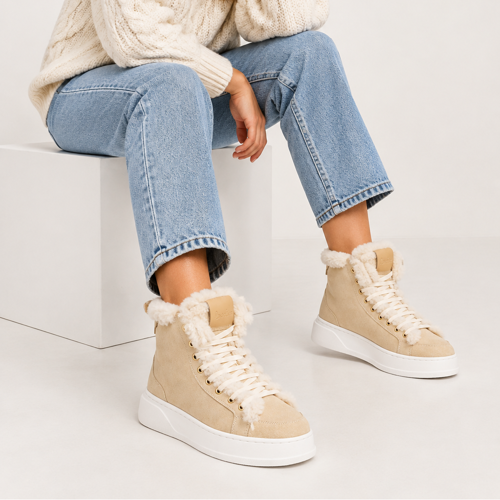 Fajardo - High top shearling sneaker