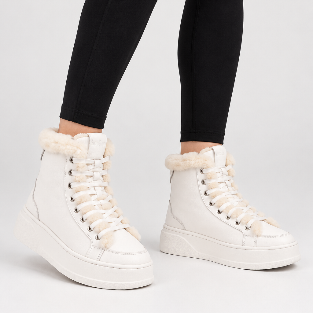 Fajardo – High-Top-Sneaker aus Lammfell
