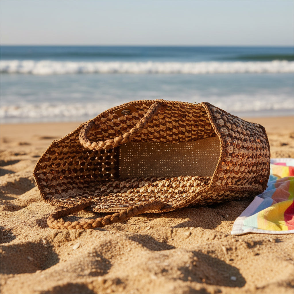 Farella Raffia Bag
Farella is a charming tote crafted from luxurious natural raffia sourced from Madagascar. Lightweight yet spacious, it features a roomy main compartment - perfect for carrying your everyday essentials.
Raffia, made from palm leaves, is known for its durability, natural texture, and eco-friendly qualities. Each bag is carefully handcrafted, combining relaxed elegance with practical design.