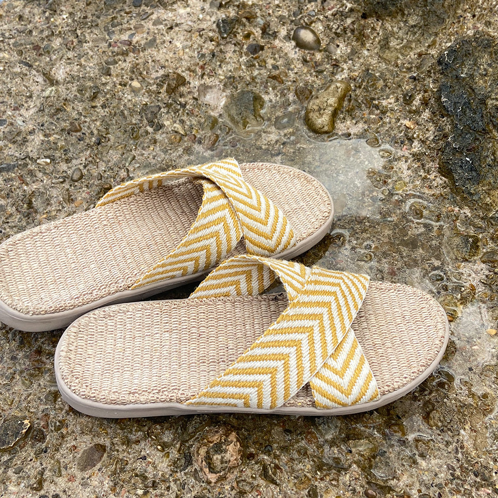 With great comfort and beautiful summer colors. The butter soft rubber sole is covered with fine natural jute for the best fit, style and comfort. The crossing bast straps are special designed and in wonderful colors for the Lovelies style Formentera. We are proud of the high quality and sure that you will love Formentera. Designed with love to all the beautiful beaches and get aways in Formentera, the little small island close to Ibiza. Lovelies Studio - Copenhagen