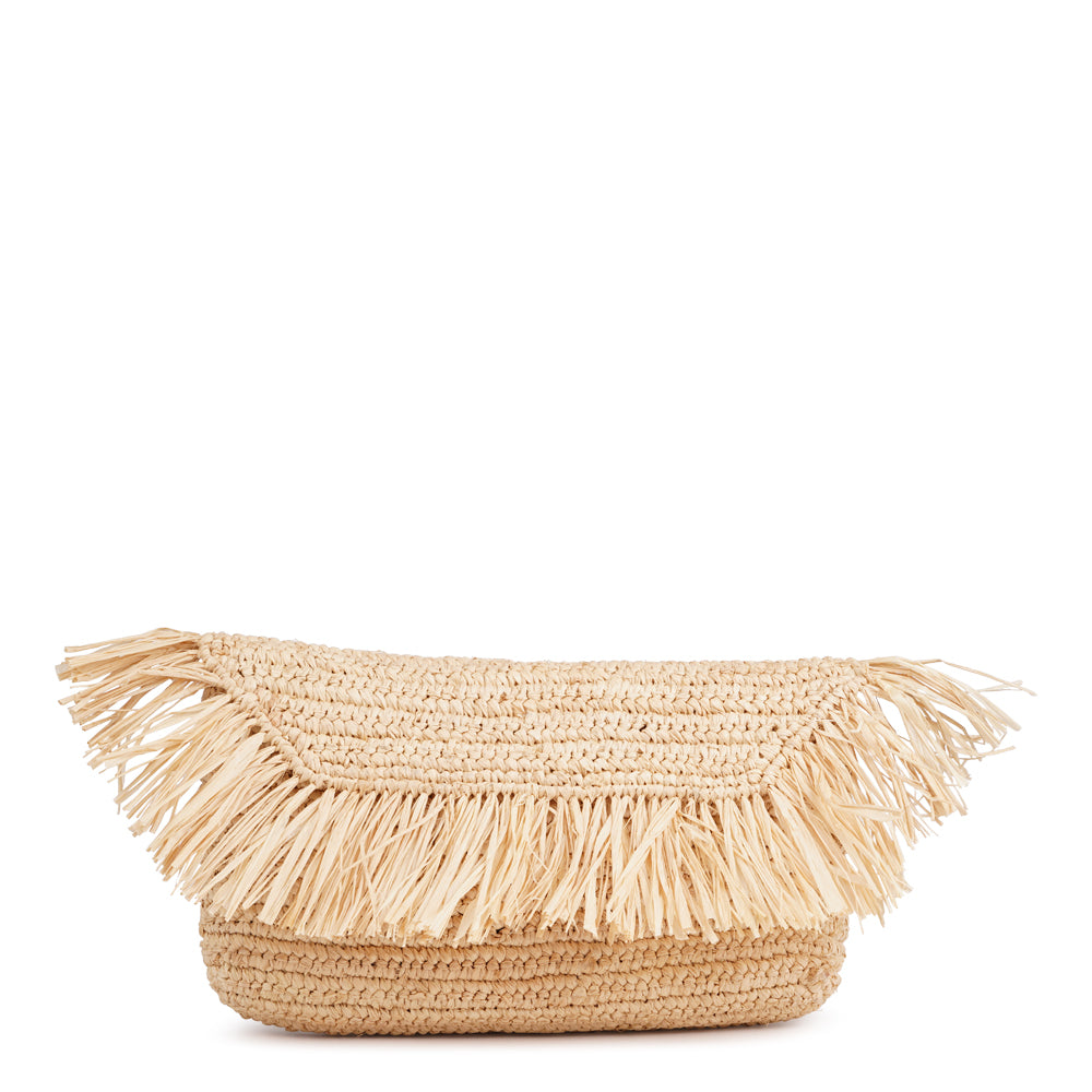 Lovelies - Fresie, the little charming clutch fashioned from luxurious raffia.
Raffia, derived from the resilient leaves of the palm tree, is celebrated for its versatility and eco-conscious qualities, making it a sought-after material in the realm of fashion accessories.
Handcrafted with precision, raffia handbags epitomize a blend of casual sophistication, suitable for a myriad of occasions, be it a leisurely outing or a formal affair.