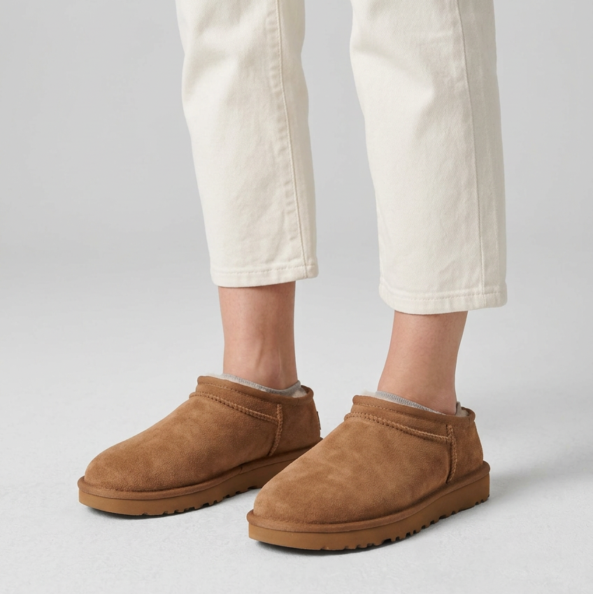 Genini - Shearling super low boots