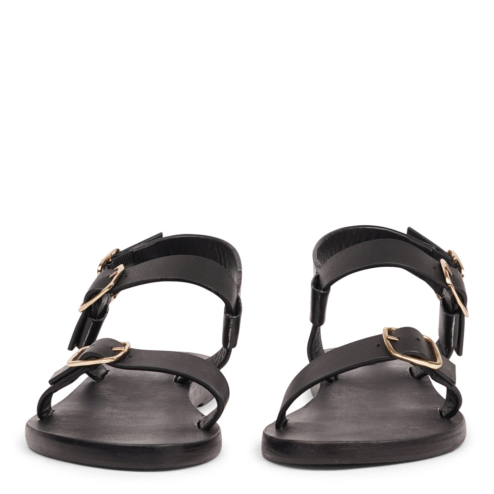 Meet Giglio, our handcrafted leather sandal designed for feminine style and everyday comfort. With three adjustable buckles for a personalized fit, Giglio combines form and function effortlessly.
Crafted from vegetable-tanned buffalo leather, the straps offer a soft yet durable feel, while the leather sole with rubber grip ensures stability with every step. Whether you're dressing up or going casual, Giglio is your perfect warm-weather companion.
