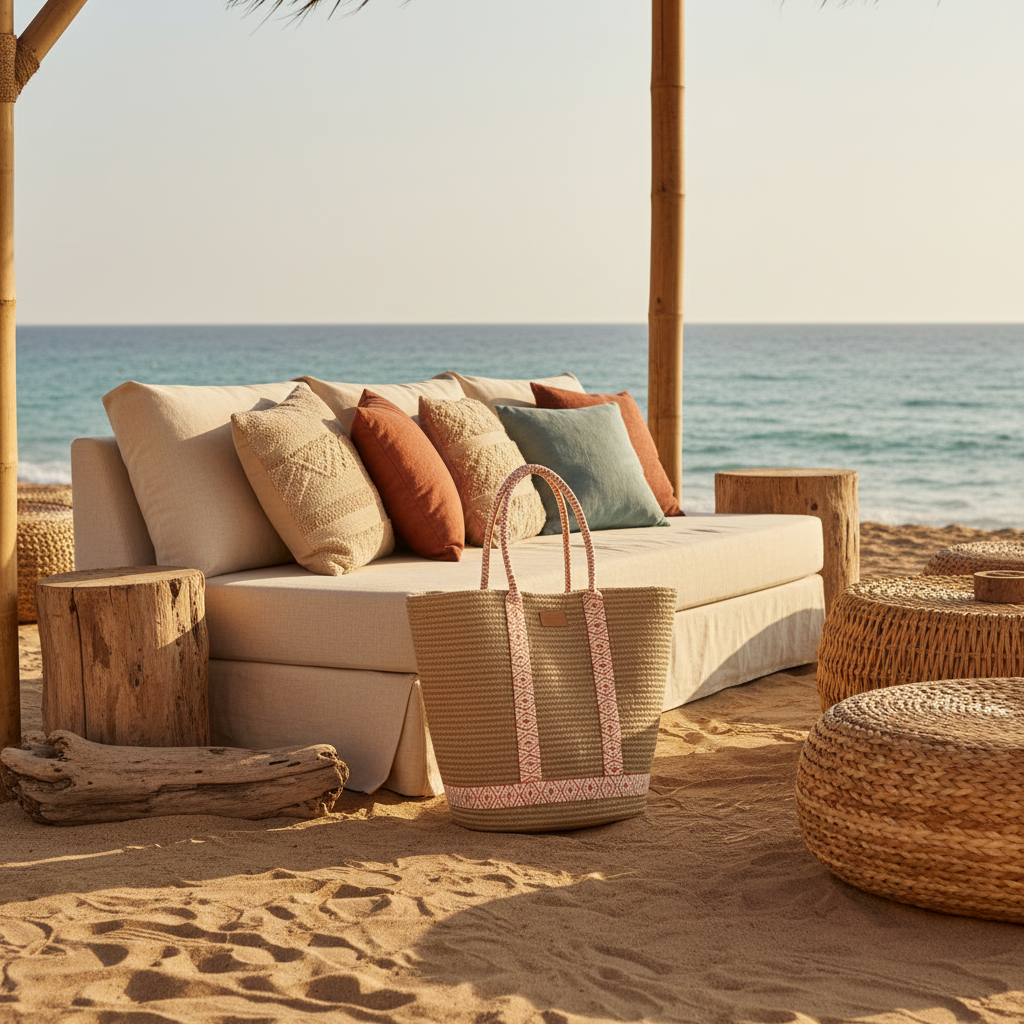 Gili Sac de Plage - Woven rope bag