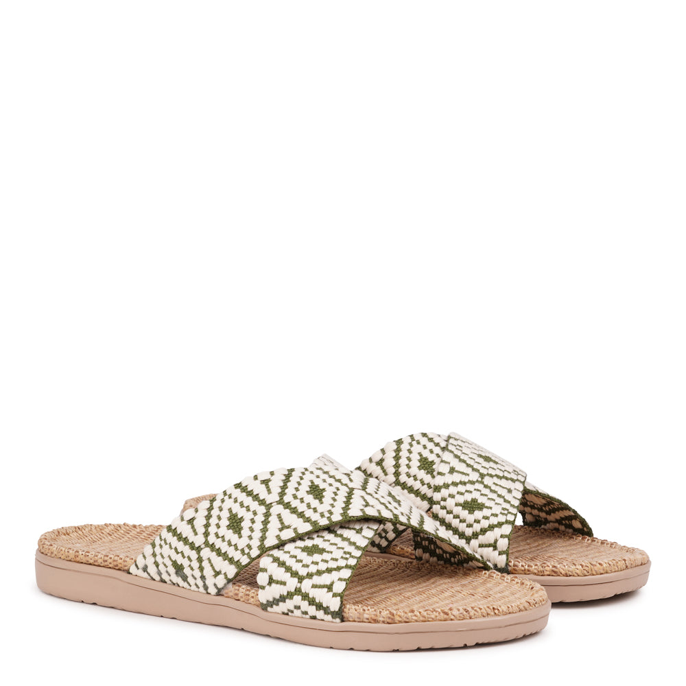 Lovelies Studio - The Gili sandal, a tribute to the serene Indonesian island that inspired its name. A sandal imbued with the essence of natural elegance, perfect for the summer season.
Slip into the Gili sandal and treat your feet to double-layered rubber soles that cushion every step with comfort. Its mid-sole featuring natural jute adds a dash of earthy elegance.