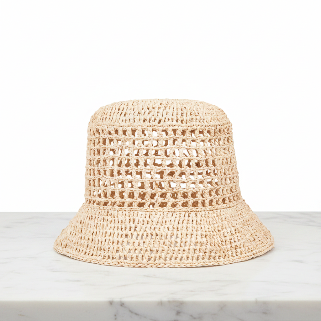 Grassi - Raffia bucket hat