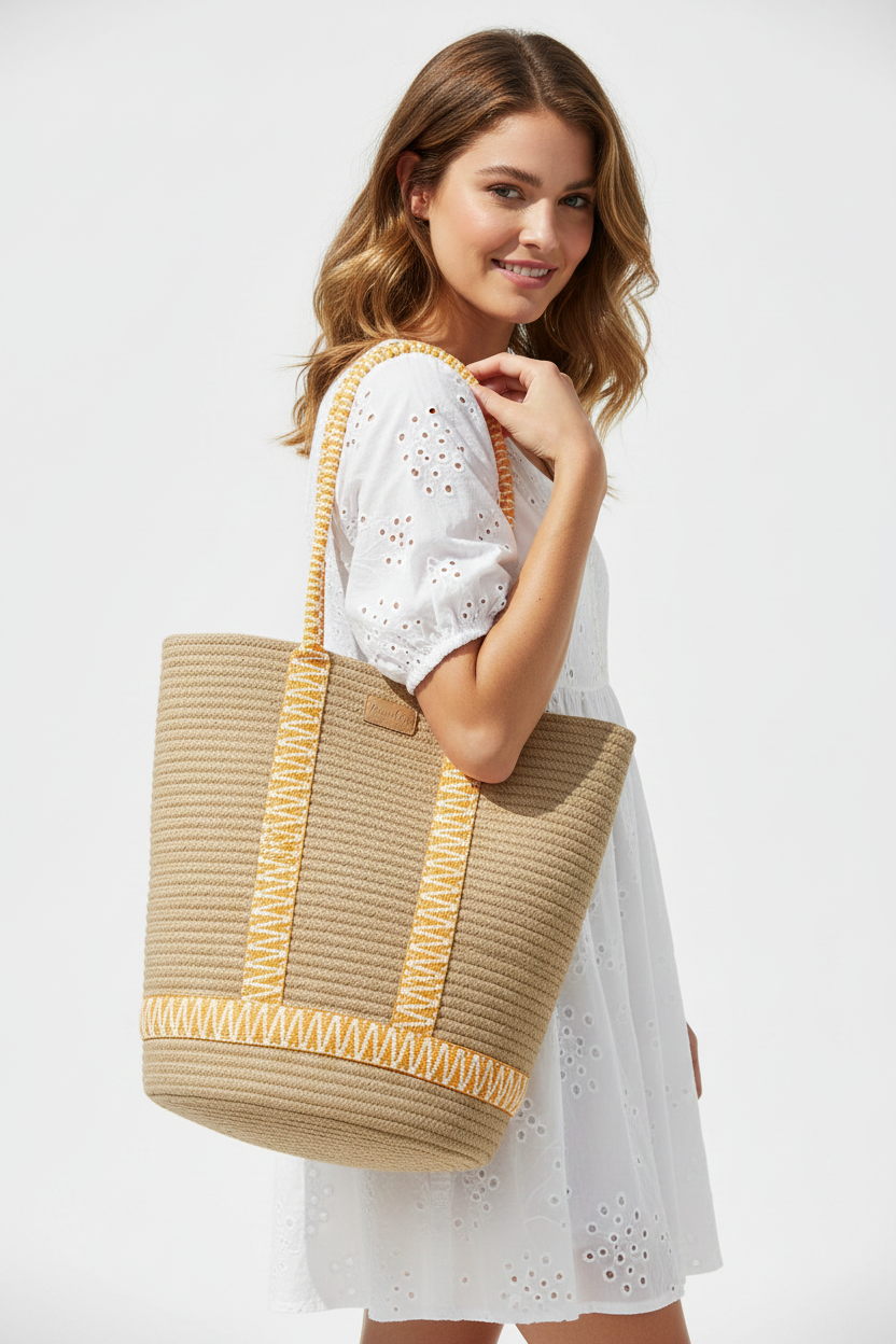 Harmal Sac de Plage - Woven rope bag