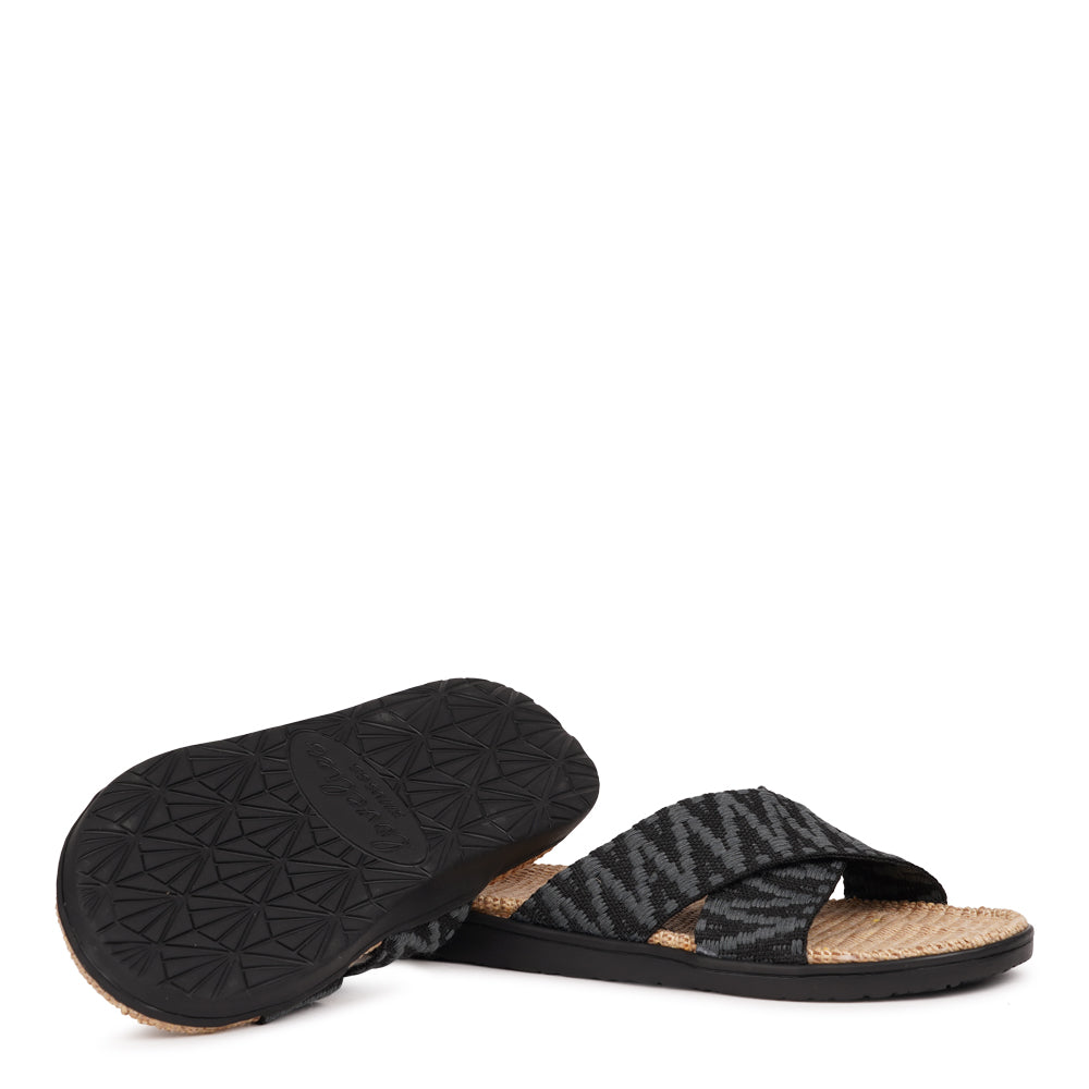 Lovelies Studio - The casual Harmal sandal, a tribute to the breathtaking beach in North Goa that inspires its name.
Step into comfort and style with its unique design, featuring double-layered soft and durable rubber soles. The mid-sole, adorned with natural jute, adds a touch of eco-friendly elegance. Embrace both fashion and comfort as you stroll, thanks to the wide cotton straps intricately woven with captivating patterns, available in a spectrum of colors.