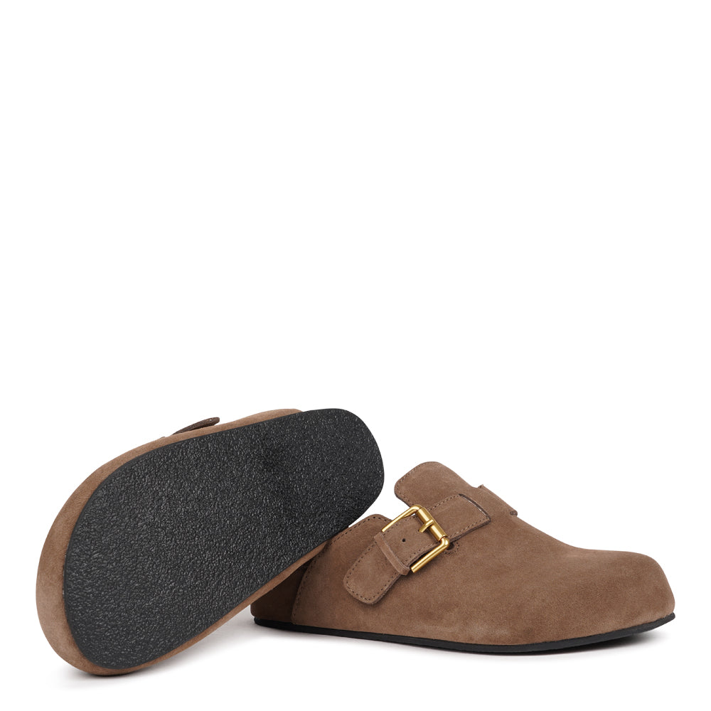 Step into effortless style and all-day comfort with our Kamakura Mules – designed for those who value quality, durability, and a flawless fit. These refined slip-ons combine premium materials with thoughtful construction, making them your go-to choice for both everyday wear and relaxed sophistication.
Built on a durable rubber outsole for long-lasting wear and reliable grip, the Kamakura Mules feature a soft, suede-covered PU midsole that cushions your step and naturally adapts to your foot’s shape over ti