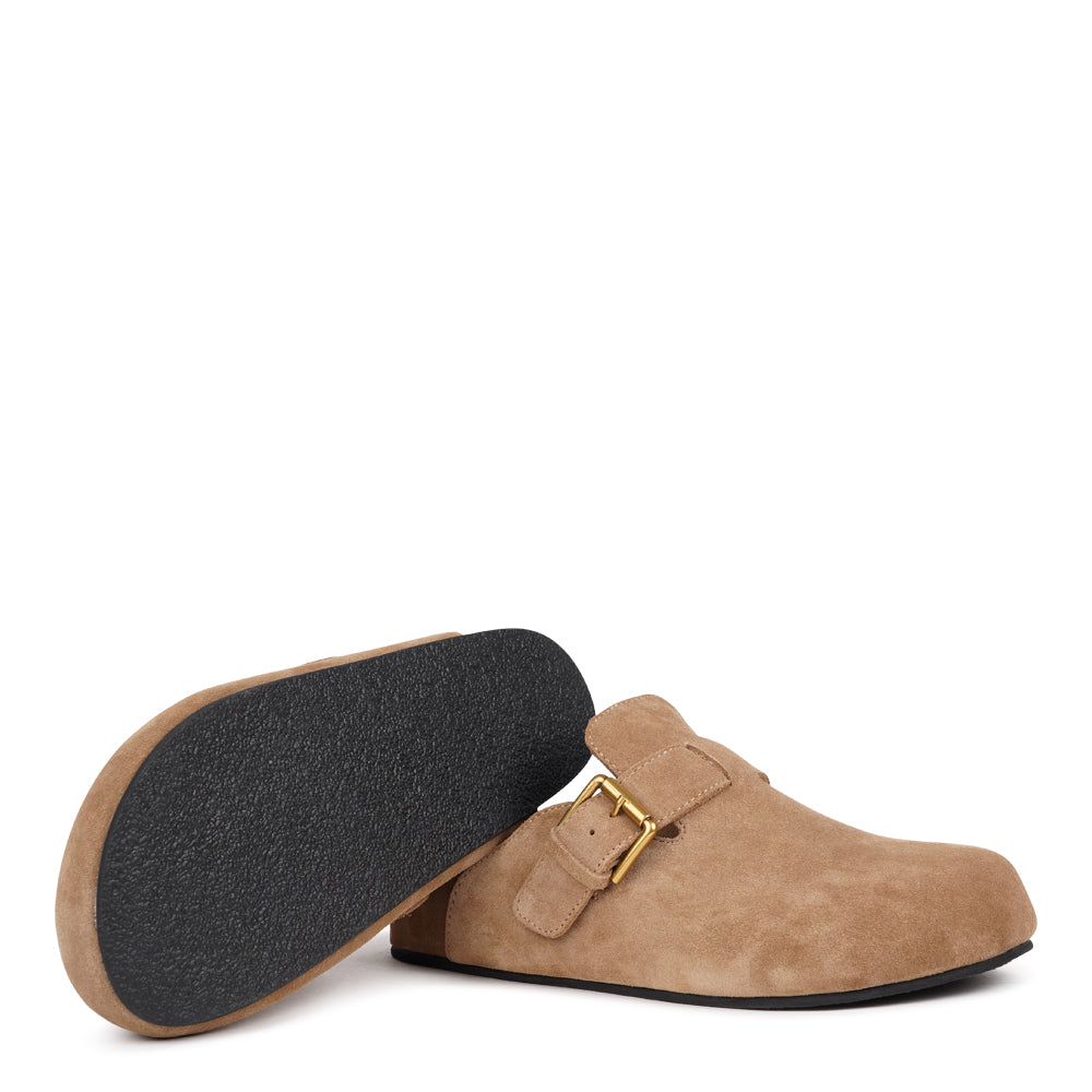 Step into effortless style and all-day comfort with our Kamakura Mules – designed for those who value quality, durability, and a flawless fit. These refined slip-ons combine premium materials with thoughtful construction, making them your go-to choice for both everyday wear and relaxed sophistication.
Built on a durable rubber outsole for long-lasting wear and reliable grip, the Kamakura Mules feature a soft, suede-covered PU midsole that cushions your step and naturally adapts to your foot’s shape over ti