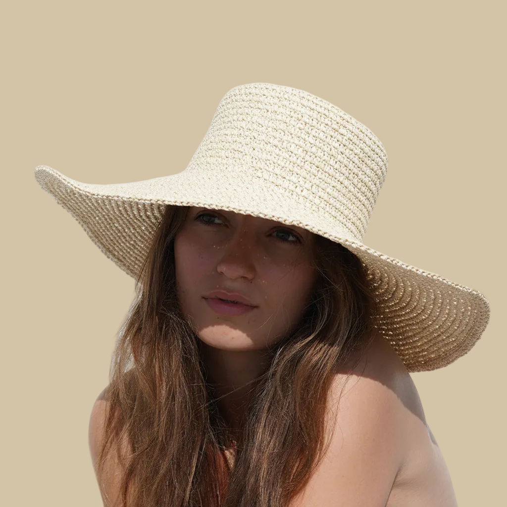La Croe - large raffia hat