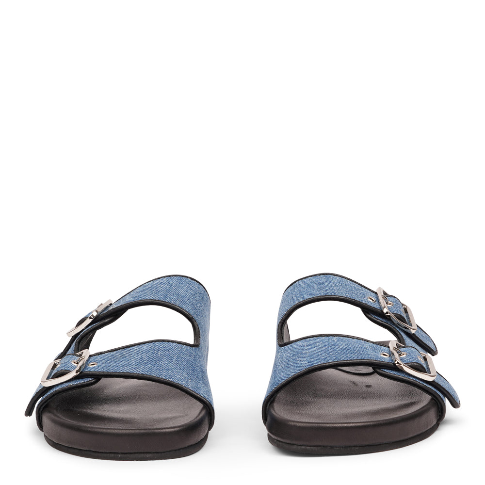 Lovelies Studio - Handmade summer sandals. These soft leather and denim leather sandals come with 2 adjustable straps and a full leather covered midsole for the best fit and comfort