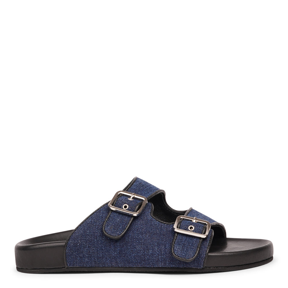 Lovelies Studio - Handmade summer sandals. These soft leather and denim leather sandals come with 2 adjustable straps and a full leather covered midsole for the best fit and comfort