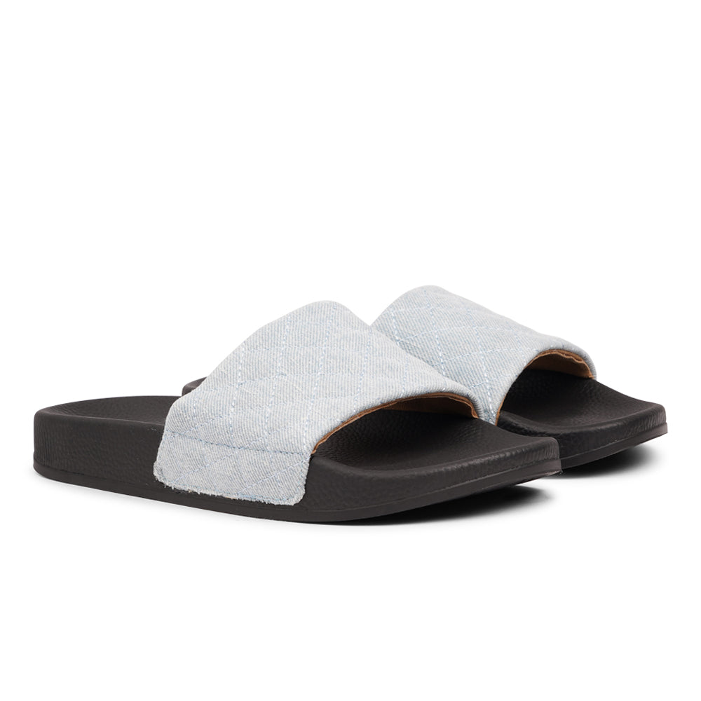 Crafted from quilted denim and featuring a butter-soft outsole, these slides are light, breezy, and effortlessly chic. Perfect for everyday wear, they bring comfort and style to any summer look.
Slip in and step out in style!