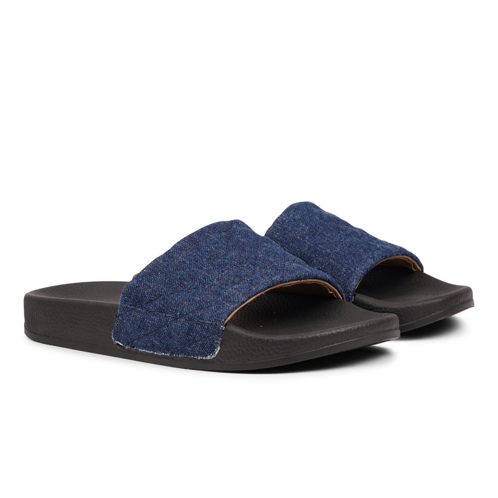La Boca – Quilted Denim Slides