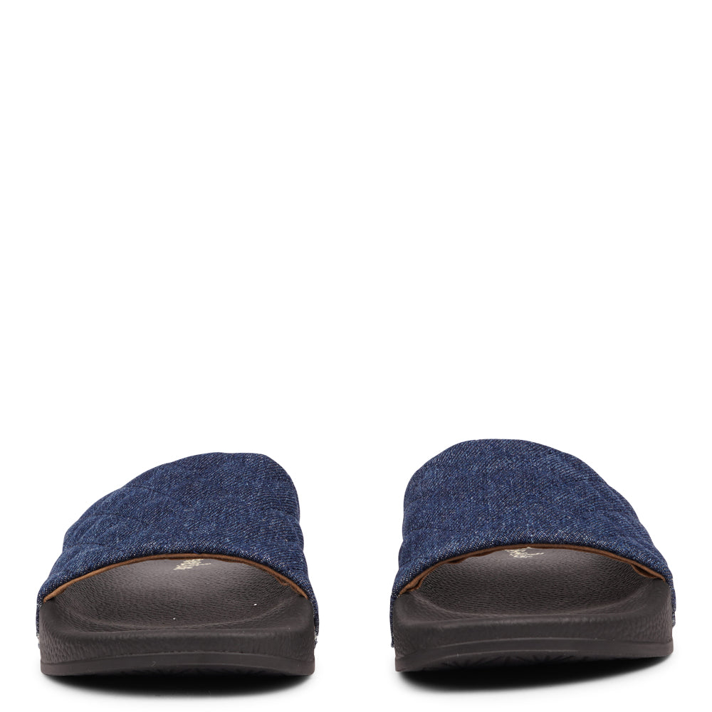 La Boca – Quilted Denim Slides