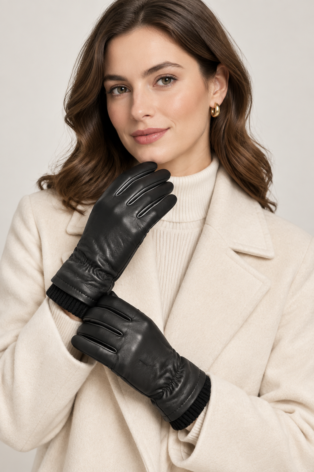 Lodi - Gloves with Knit Cuff & Cashmere Lining