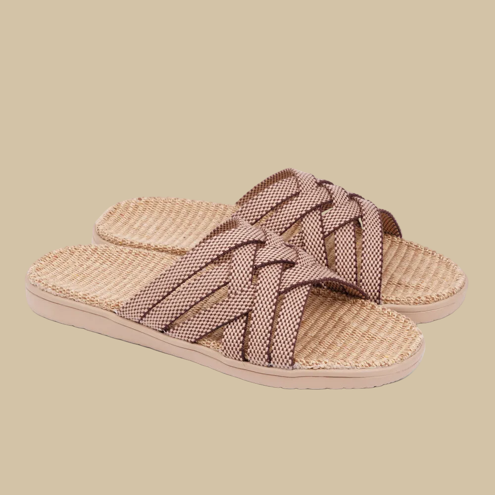 Matara - Triple cross sandal w/ jute sole