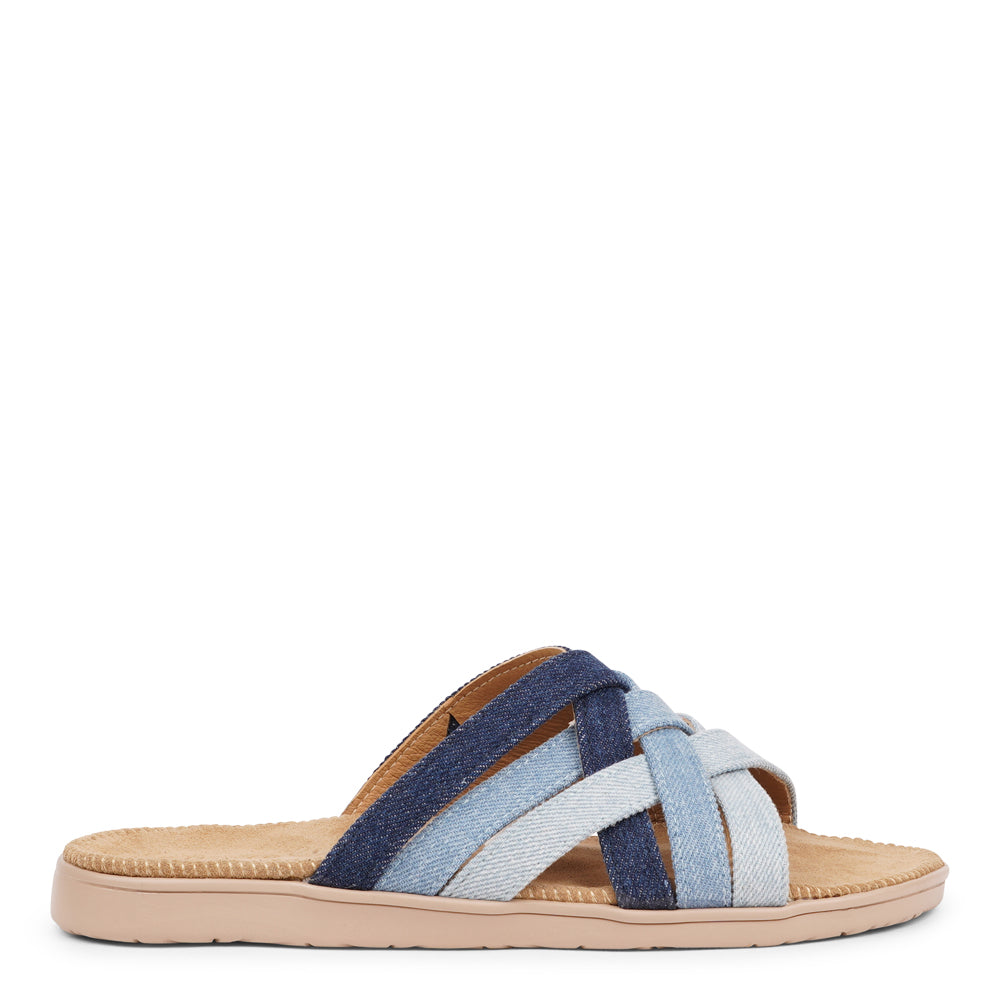 Matara - Denim sandal w/ suede sole