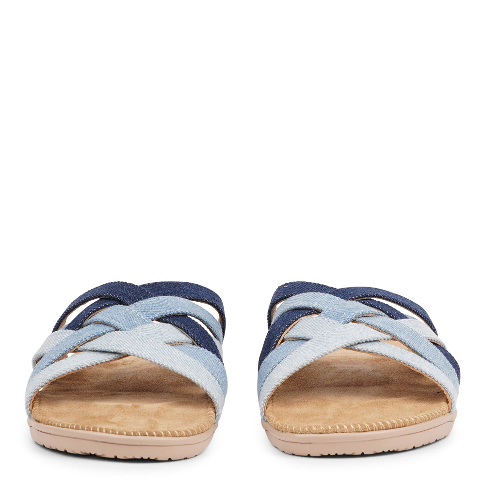 Matara - Denim sandal w/ suede sole