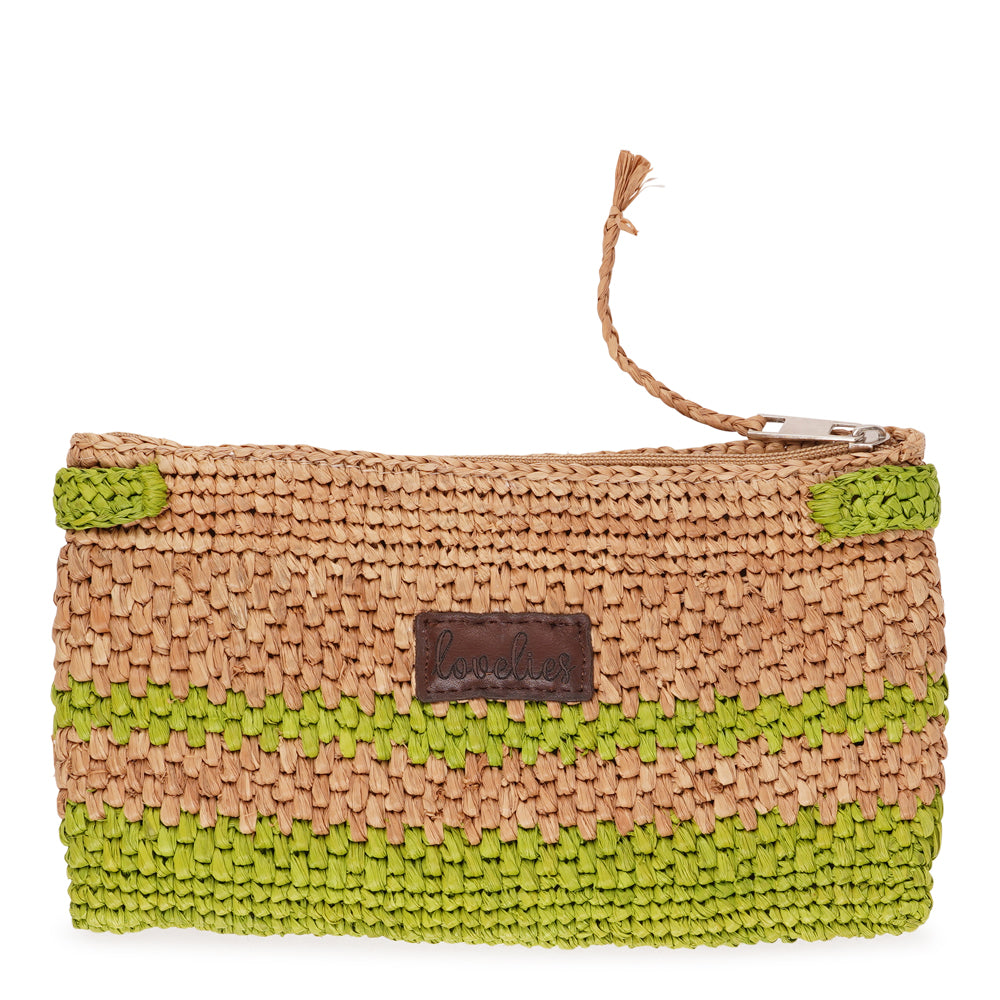 Lovelies Studio - Meliso, the little charming clutch fashioned from luxurious raffia sourced from Madagascar.
Raffia, derived from the resilient leaves of the palm tree, is celebrated for its versatility and eco-conscious qualities, making it a sought-after material in the realm of fashion accessories.
Handcrafted with precision, raffia handbags epitomize a blend of casual sophistication, suitable for a myriad of occasions, be it a leisurely outing or a formal affair.