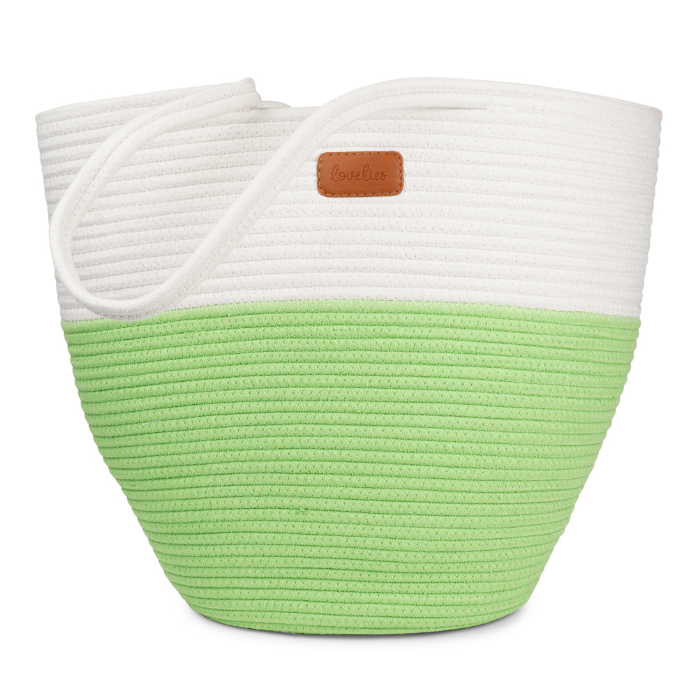 NADI Beach Bag – the perfect blend of minimalism, style, and everyday functionality. Designed for those who love clean lines and subtle statement pieces, this beach bag combines natural textures with a bold color contrast for a timeless yet modern look.
Crafted from high-quality cotton ropes and recycled polyester, the NADI bag features a fresh white upper and a vibrant contrast-colored base that adds just the right pop of personality. Spacious and sturdy, it’s ideal for beach days, market runs, picnics, o