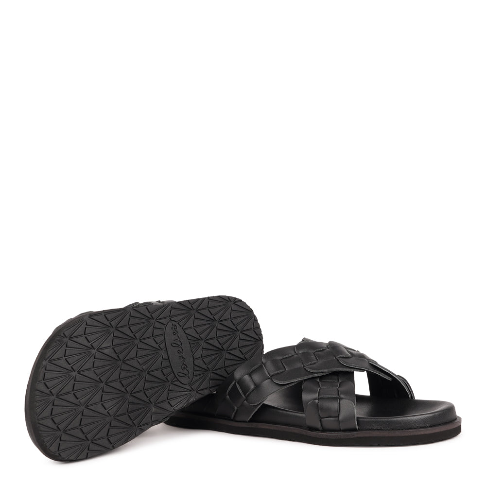 Naples - Crossing straps leather sandals