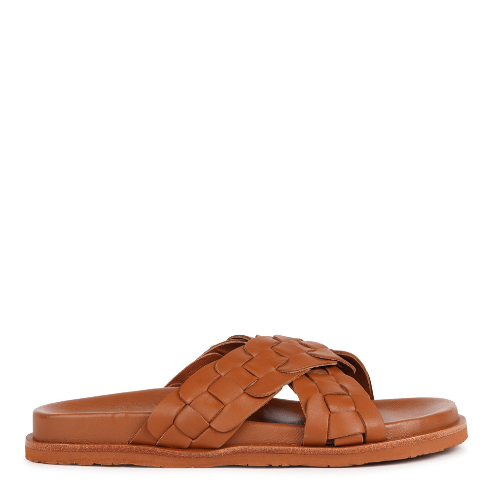 Naples - Crossing straps leather sandals