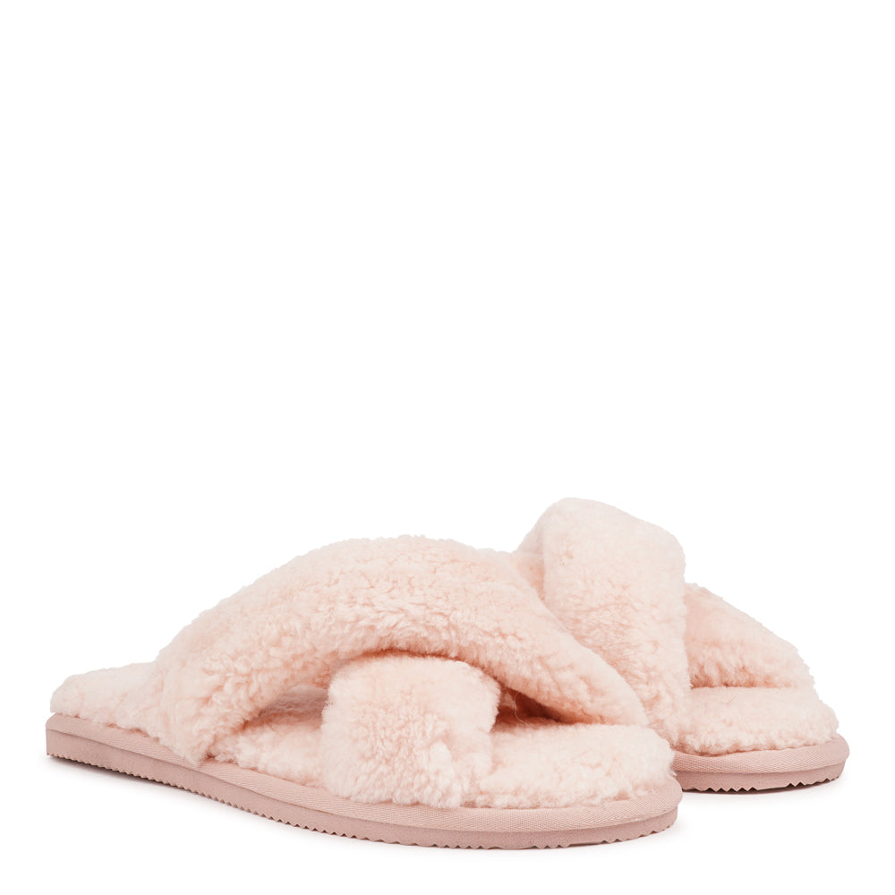 Lovelies Studio - Lovelies shearling slippers are the essence of comfortability. When you’re in the need of surrounding your feet in soft and warm slippers, Lovelies shearling slippers are the answer. With soft and durable soles, warm shearling and a gorgeous design, you’ll never want to wear any other home-shoe to make you feel at ease.
When trying on your slippers for the first time, it may feel a little tight across your toes and instep but within an hour or so of wearing, the s