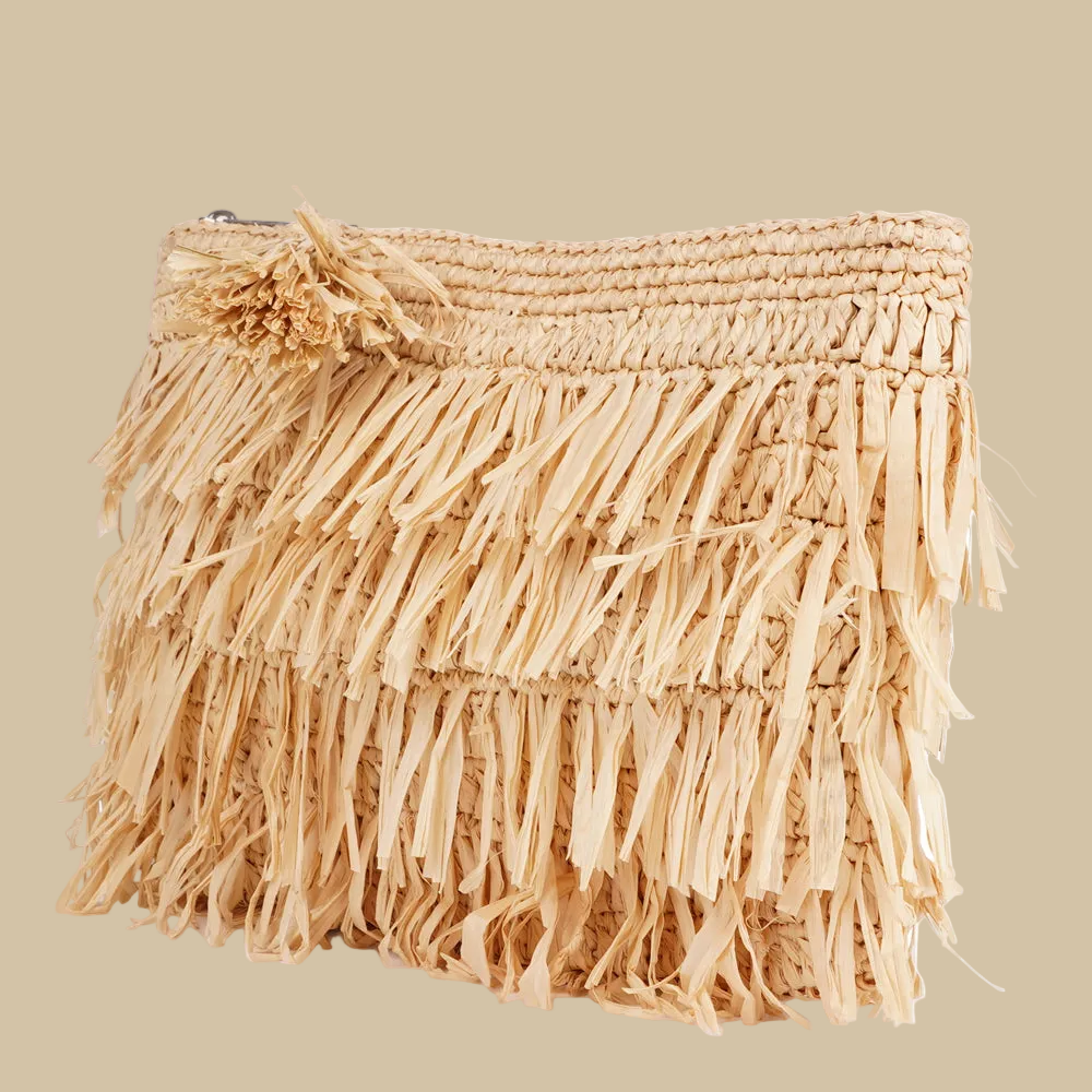 Palau - Crochet raffia clutch