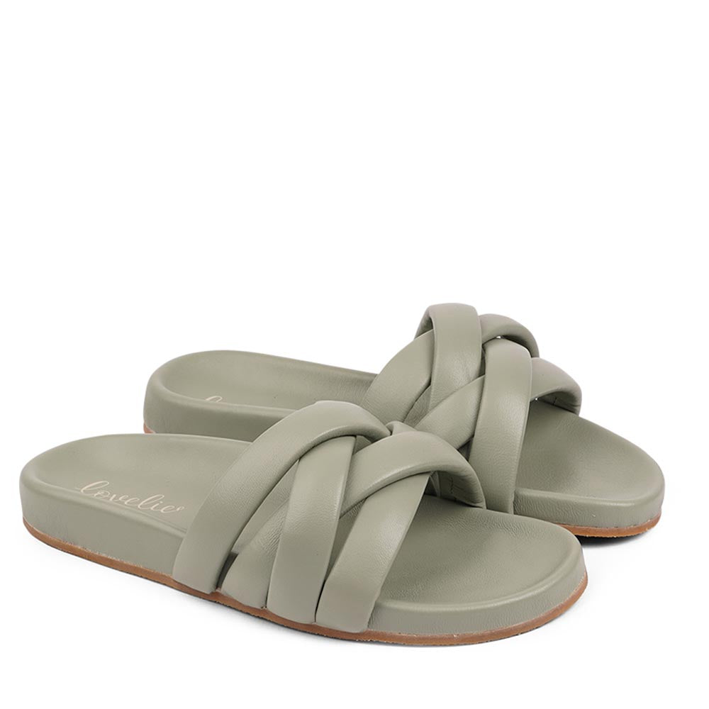 Lovelies Studio - These soft nappa leather sandals come with 4 puffy leather straps for the best fit, comfort and style  With its delicate and soft fabrics, you feel at ease and elegant at the same time. The easy to-go sandals will fit to your feminine dress or your summer jeans.