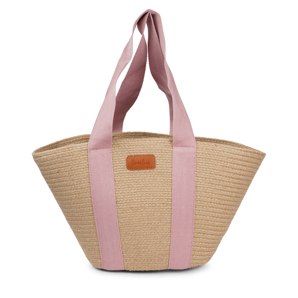 Lovelies Studio - Bring effortless style to your summer days with Peppino, our beautifully crafted beach bag made from natural jute. Lightweight yet durable, Peppino is designed to carry all your essentials while adding a touch of rustic elegance to any outfit.
The standout colorful handle brings a fun, vibrant twist to the bag’s natural texture, making it the perfect accessory for beach trips, market strolls, and sunny getaways. Spacious, stylish, and easy to pair with your favorite summer looks, Pep
