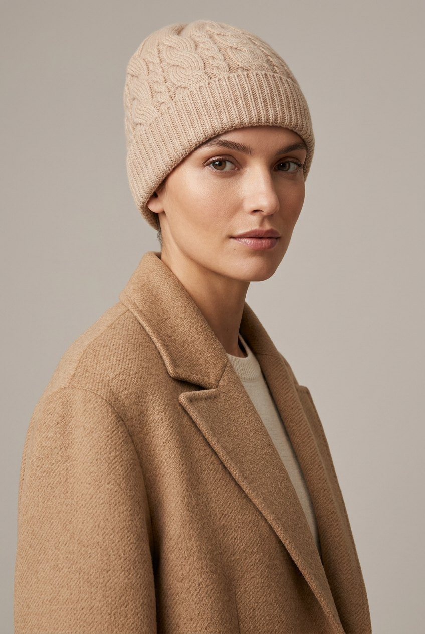 Pollux - Knitted cashmere beanie