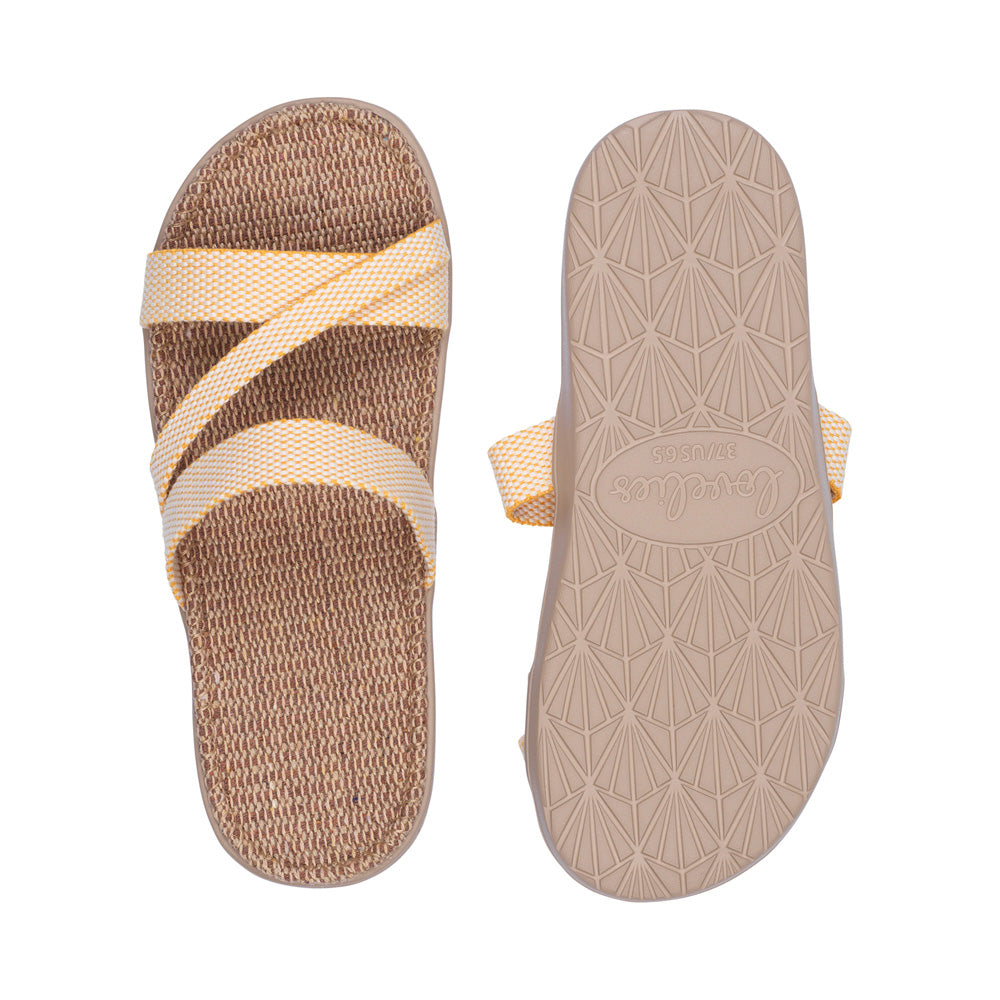 Lovelies Studio - Pongwe sandals - Material: Outsole: Durable Rubber Insole: Soft and shock absorbing rubber Footbed: 100% Natural Jute Extra fine weaving for best comfort Upper: Webbing of woven cotton. 100 % handmade