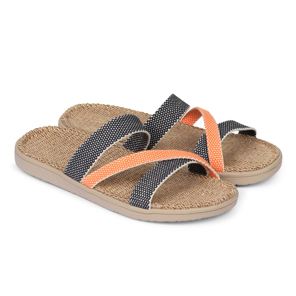 Lovelies Studio - Pongwe sandals - Material: Outsole: Durable Rubber Insole: Soft and shock absorbing rubber Footbed: 100% Natural Jute Extra fine weaving for best comfort Upper: Webbing of woven cotton. 100 % handmade
