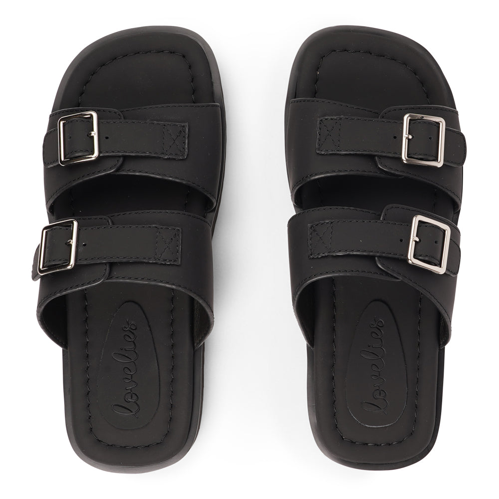 Lovelies Studio - These exquisite sandals feature two leather straps that provide the perfect fit, ensuring that your feet feel supported and secure with every step. The soft midsole, also covered in supple nappa leather, offers an extra layer of cushioning for unparalleled comfort throughout the day.