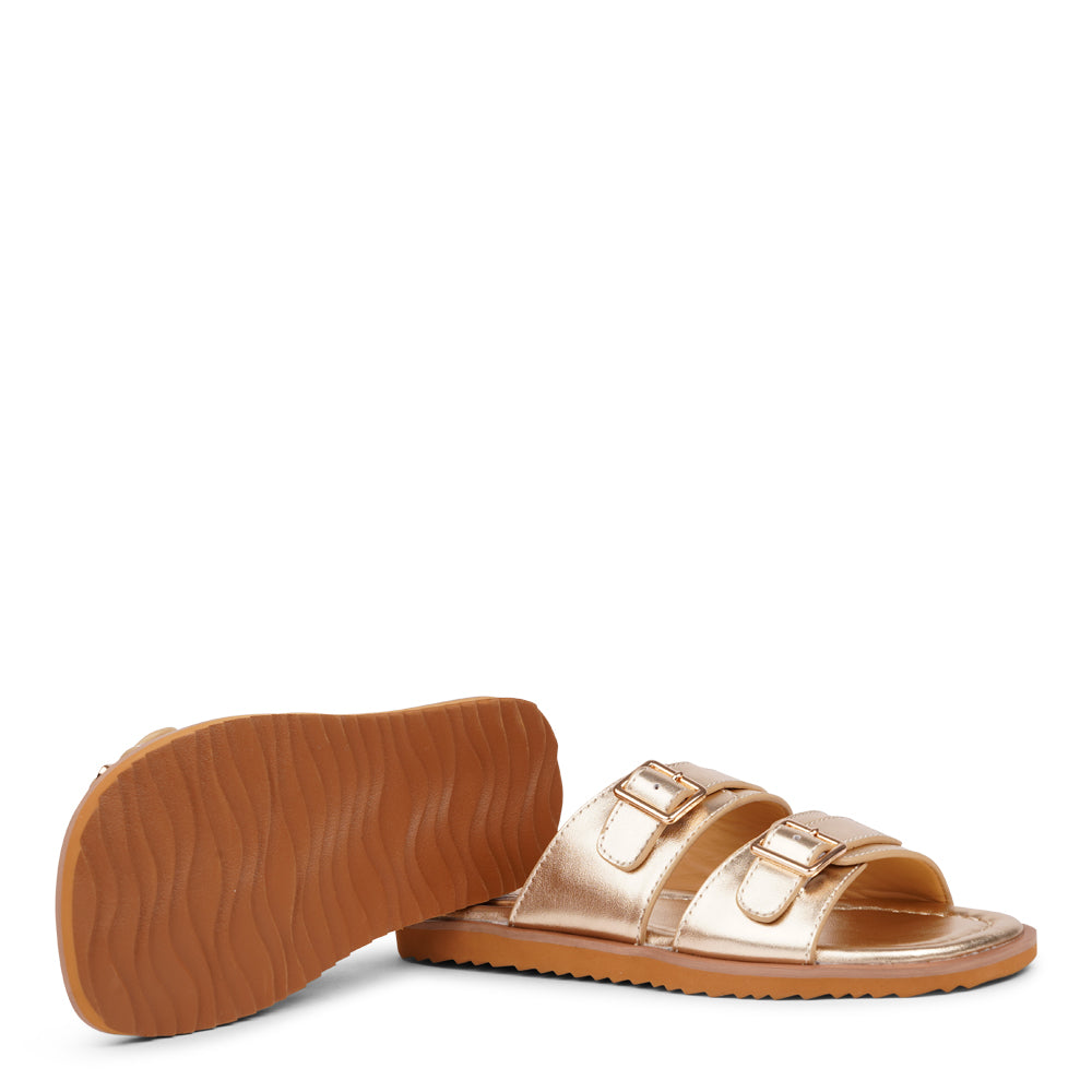 Lovelies Studio - These exquisite sandals feature two leather straps that provide the perfect fit, ensuring that your feet feel supported and secure with every step. The soft midsole, also covered in supple nappa leather, offers an extra layer of cushioning for unparalleled comfort throughout the day.