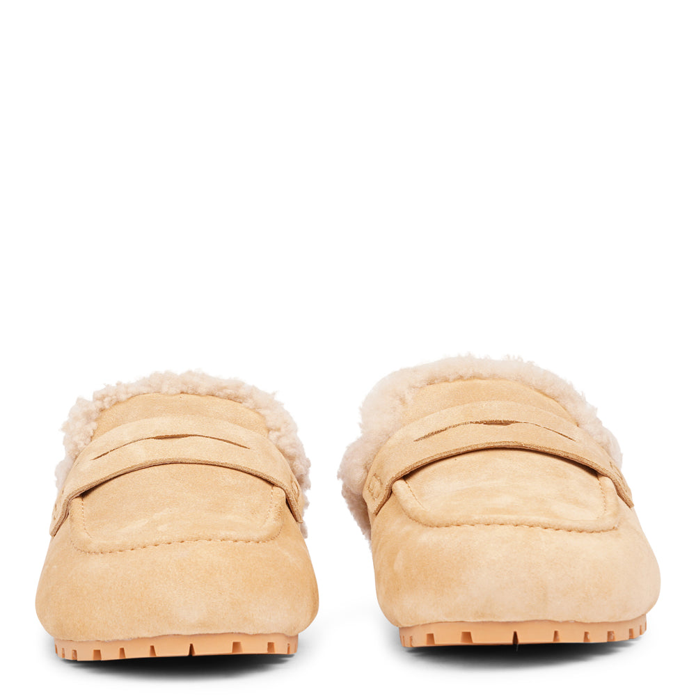 Rees - Curly Shearling Mules