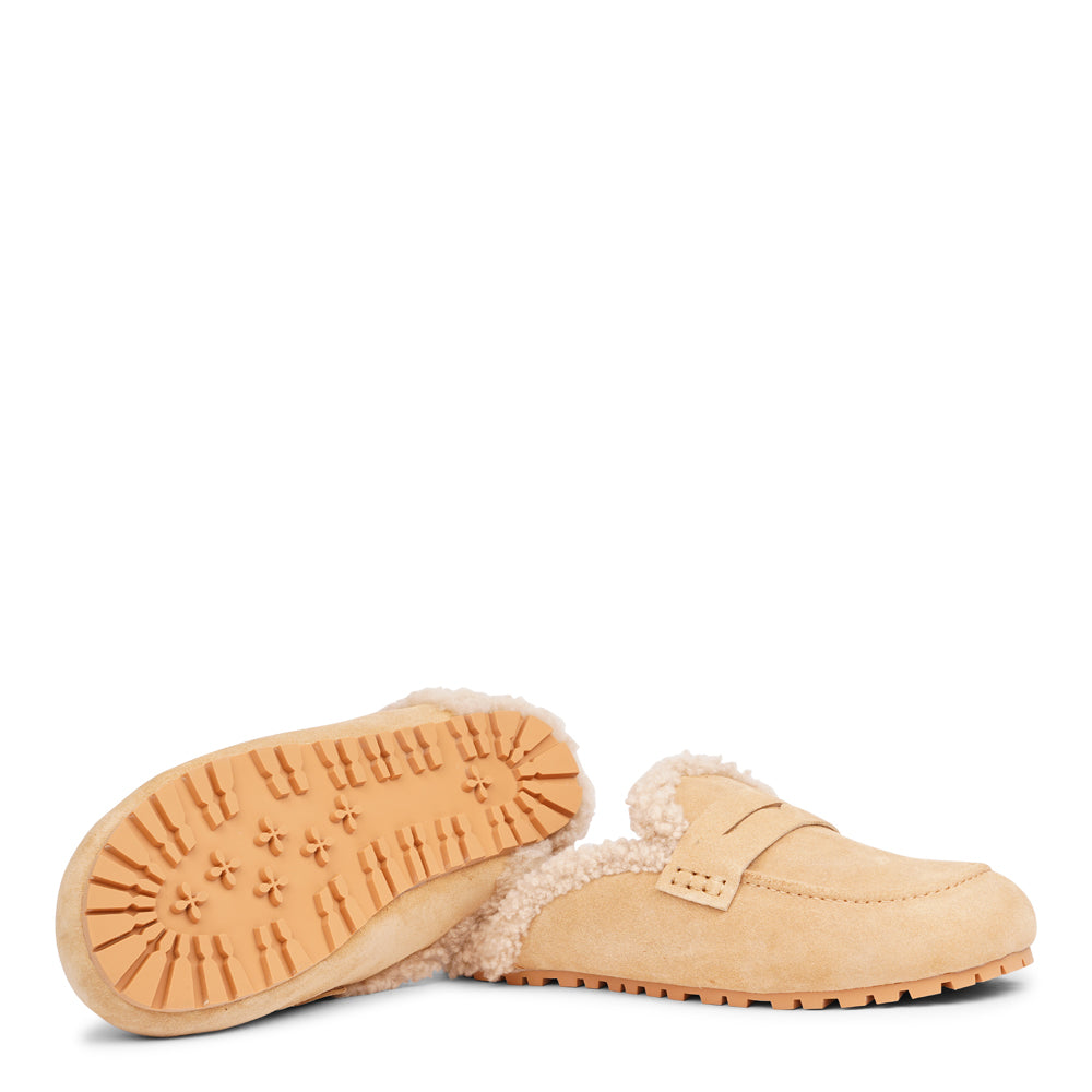 Rees - Curly Shearling Mules
